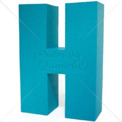 Letra Quadrada 3D H