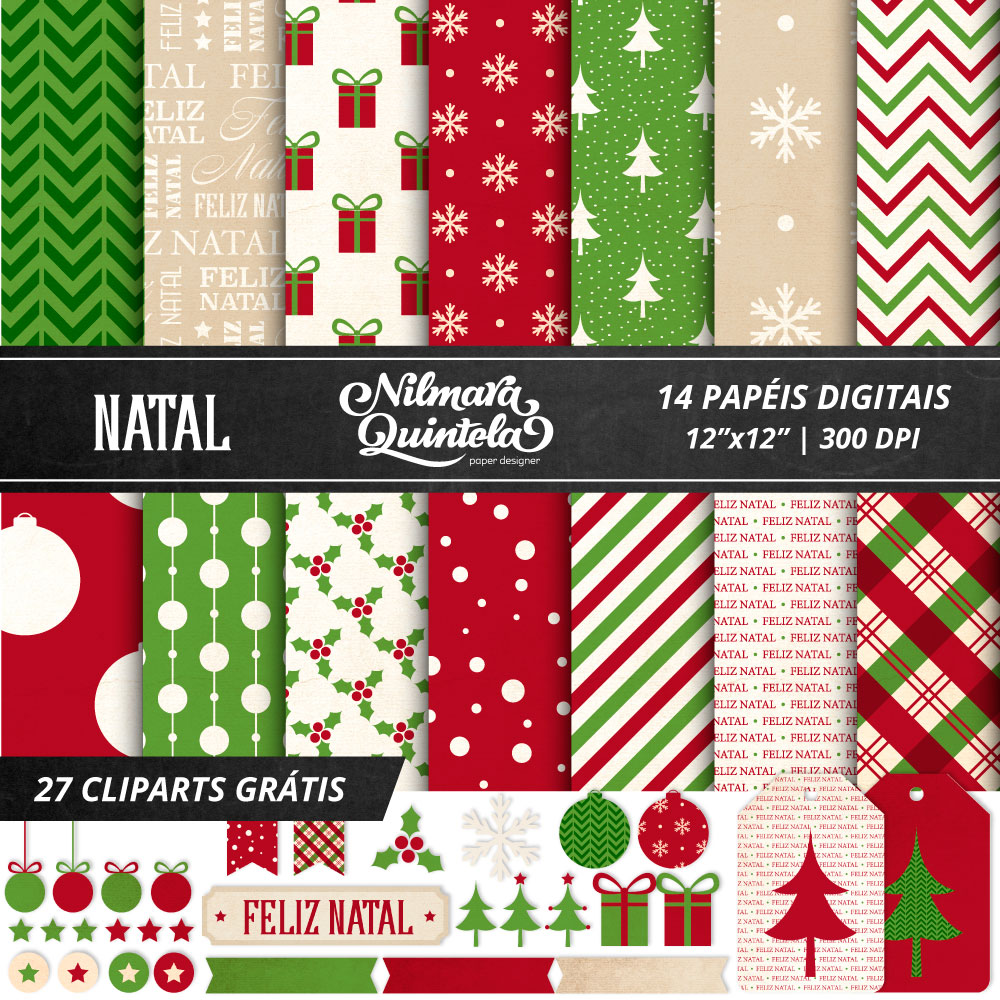 Super Kit Digital Natal png Cliparts - Scrapbook 04