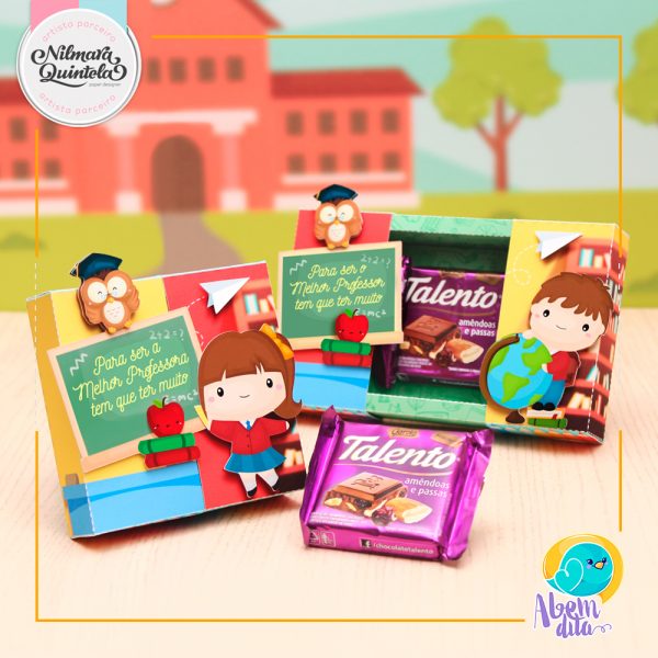 Kit de Caixas para Mini Talento Dia dos Professores