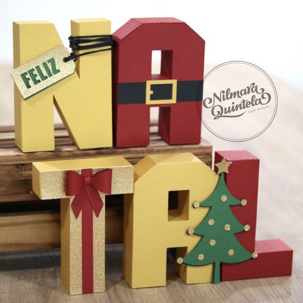 Máscara para Letras 3D - NATAL