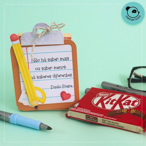 Prancheta Kit Kat Dia dos Professores