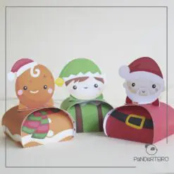 Caixa Natal para Bis Pop Up  Imprima, corte e monte - Nilmara Quintela  Paper Designer