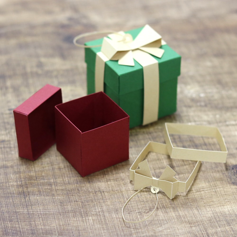 Mini Caixa de Presente para Árvore de Natal - Nilmara Quintela Paper  Designer