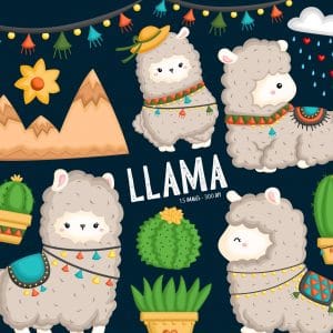 Clipart Lhama