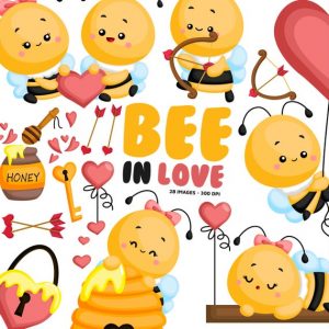 Clipart Abelhinha Love