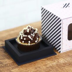 Arquivo caixa com visor para cupcake