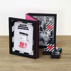 Caixa Porta-Retrato Triplo Namorados | Imprima, corte e monte