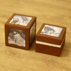 Combo Caixa cubo + Caixa sanfonada para fotos | Imprima, corte e monte