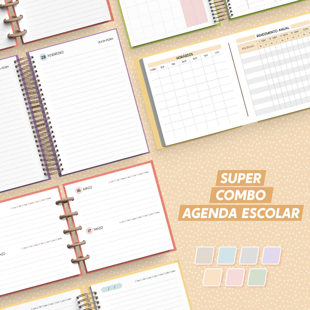 Capa da agenda escolar 2027