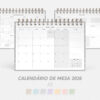 Calendário de mesa 2026 | A5