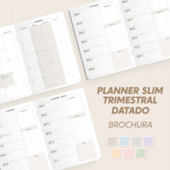 Planner Slim Trimestral 2026 | Datado - A5 - Brochura