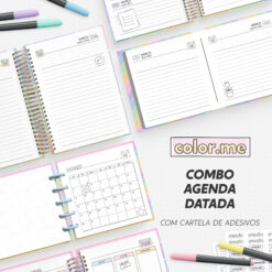 Combo Agenda para Colorir 2026 | Color.me - Datada