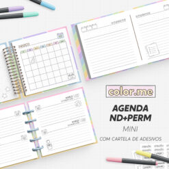 Agenda para Colorir | Color.me - Permanente/Não Datada - Mini