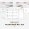Calendário de mesa para Colorir 2026 | Color.me - A5