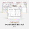 Calendário de mesa para Colorir 2026 | Color.me - Mini
