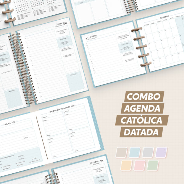 Miolo da Agenda Católica 2027 datada