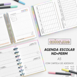 Agenda Escolar para Colorir | Color.me - Permanente/Não Datada - A5