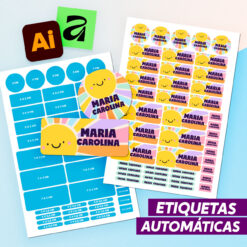 Etiquetas automáticas | Illustrator e Affinity