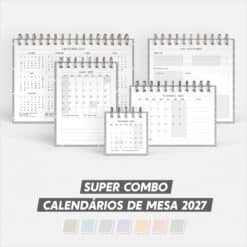 SUPER COMBO de Calendário de Mesa 2027