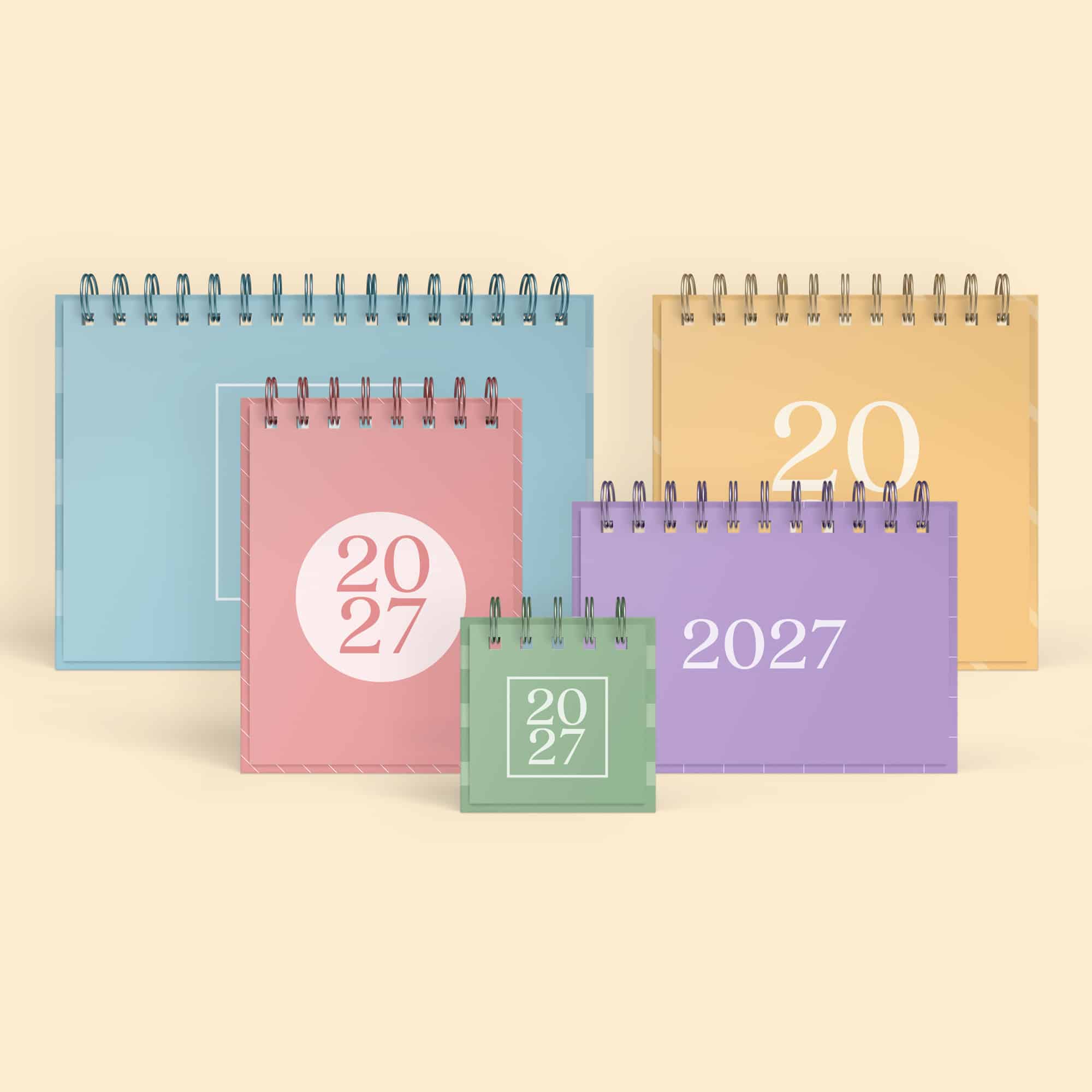 Coleção de capas Cores, versão calendário