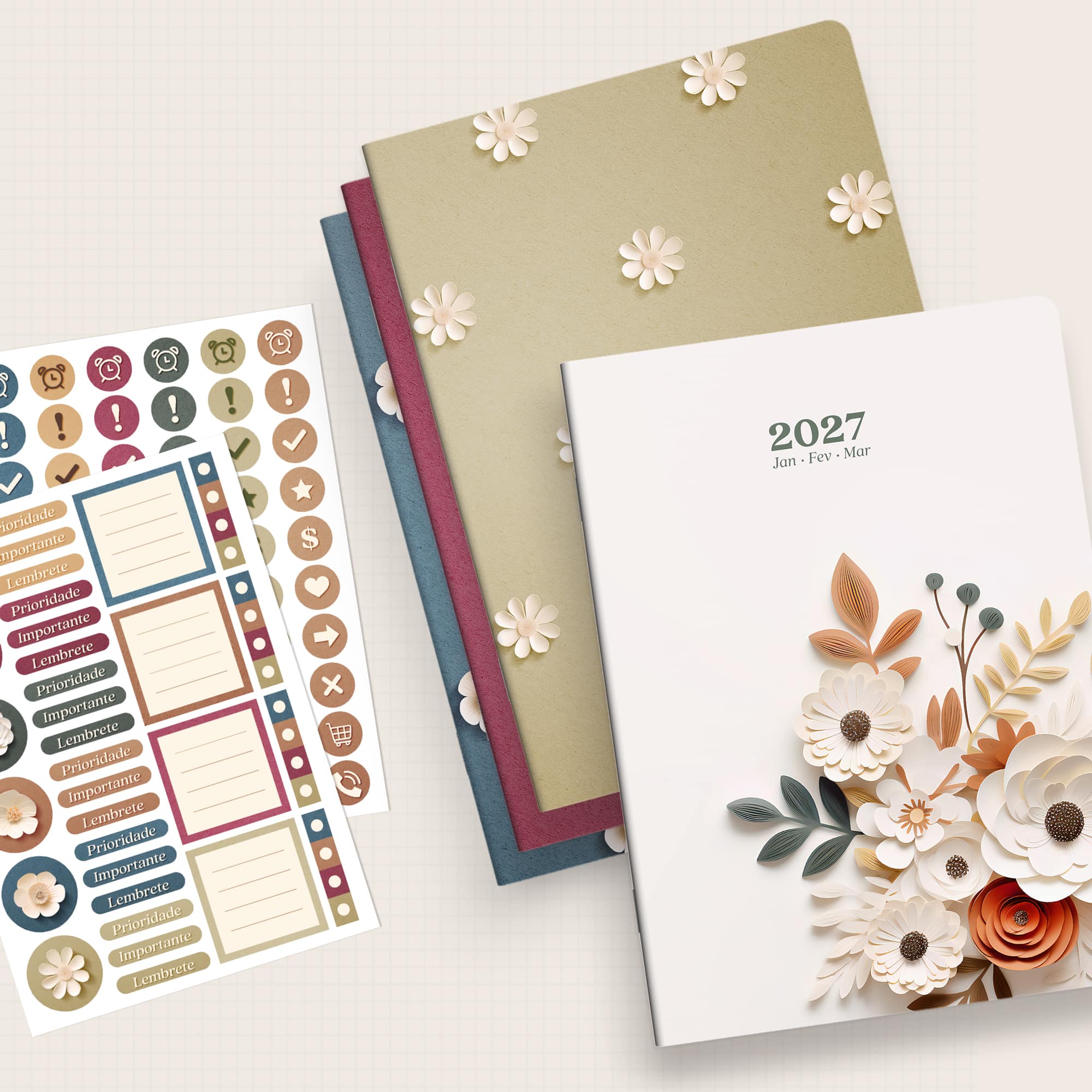Coleção de capas Flor de Papel, versão brochura
