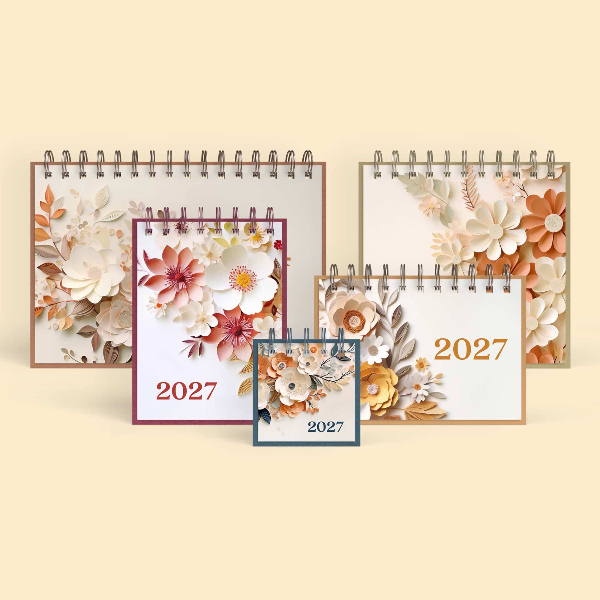 Coleção de capas Flor de Papel, versão calendário