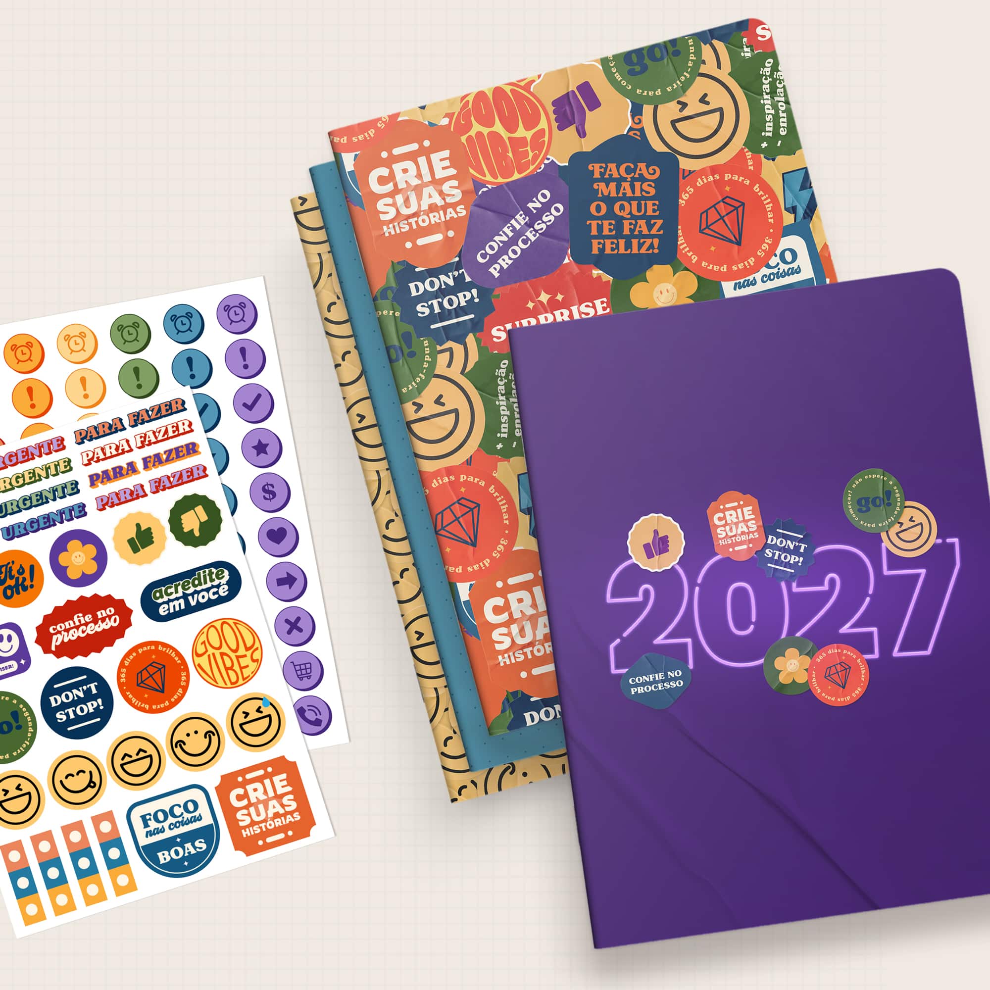 Coleção de capas Stickers, versão brochura