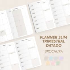Planner Slim Modular / Trimestral 2027 | Datado - A5 - Brochura