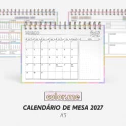Calendário de Mesa 2027 | Color.me – A5
