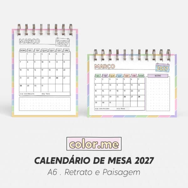 Calendário de Mesa 2027