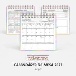 Calendário de Mesa 2027 | Color.me – Mini